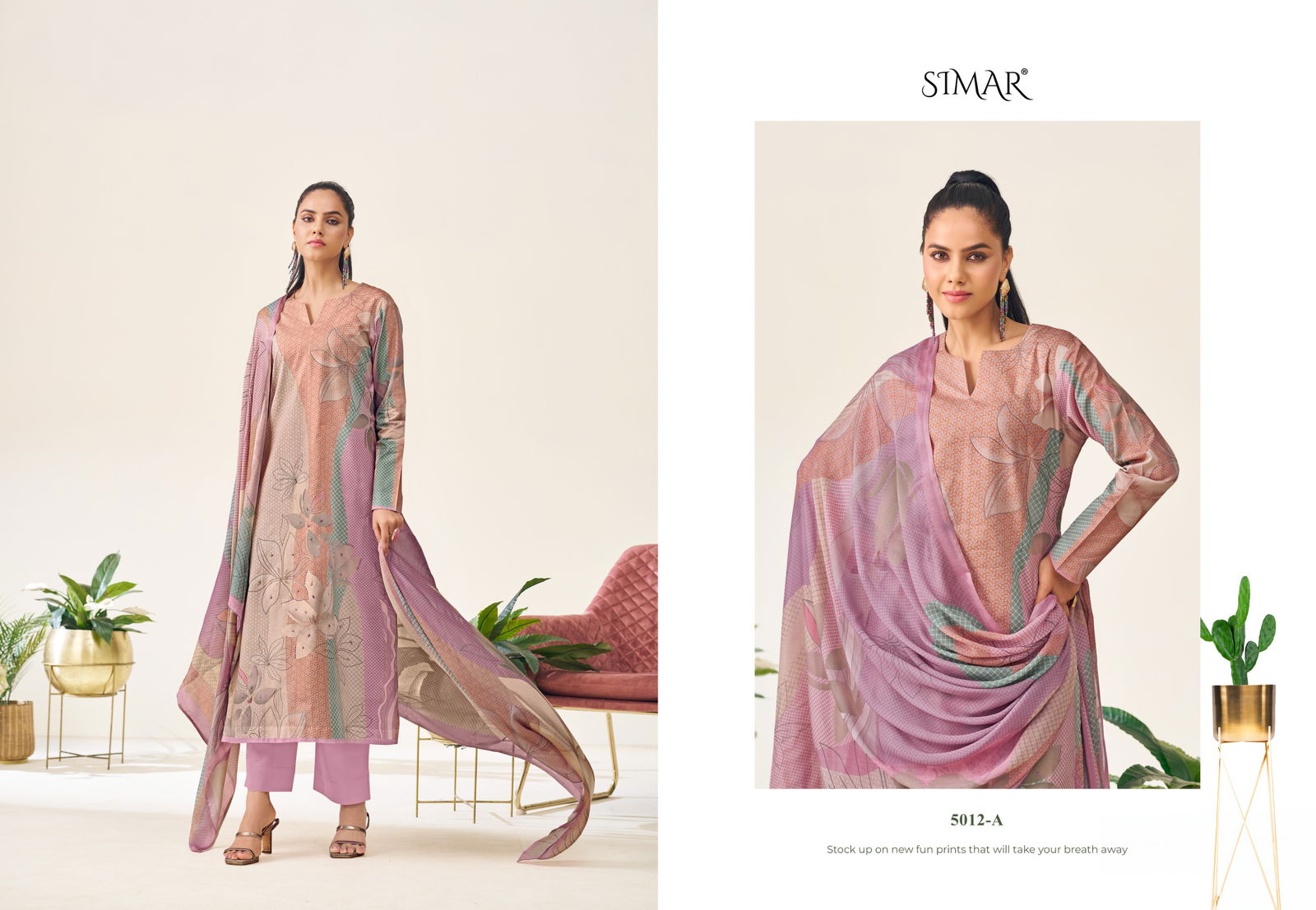 Sunidhi Gold By Glossy Lawn Cotton Printed Dress Material Exporters In India
